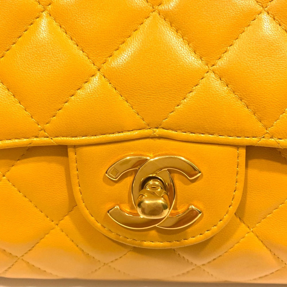 SOLD Chanel Authentic Quilted Flap Leather Clutch - Picture 12 of 13